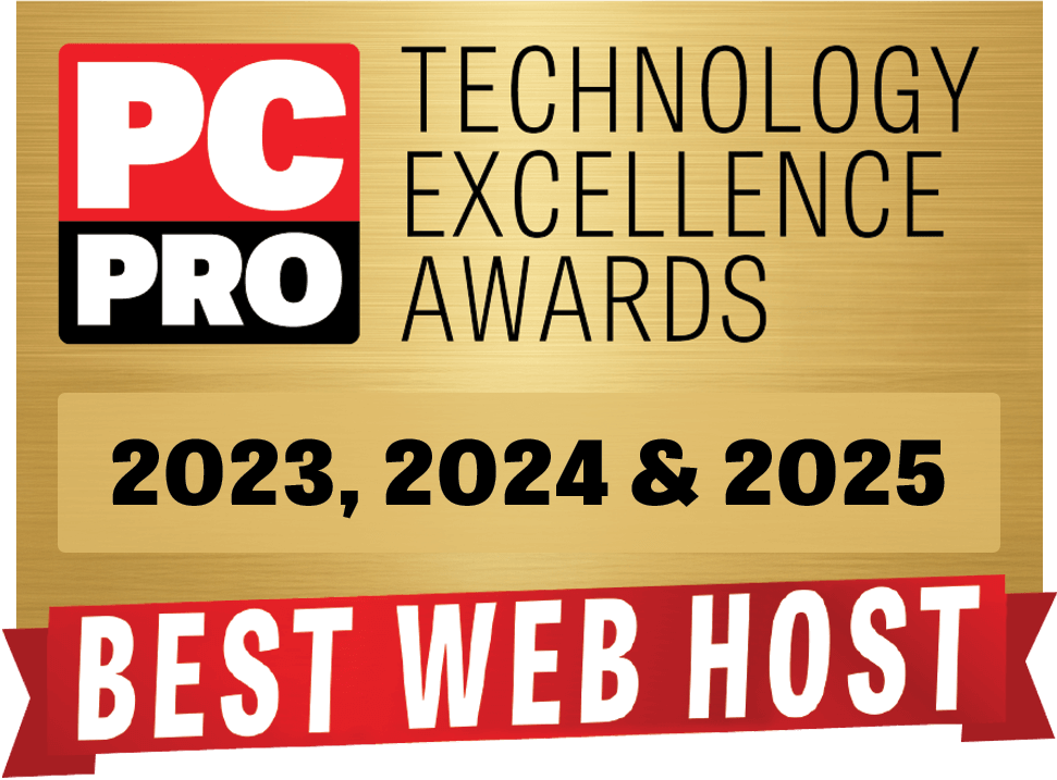 PC Pro hosting award badge