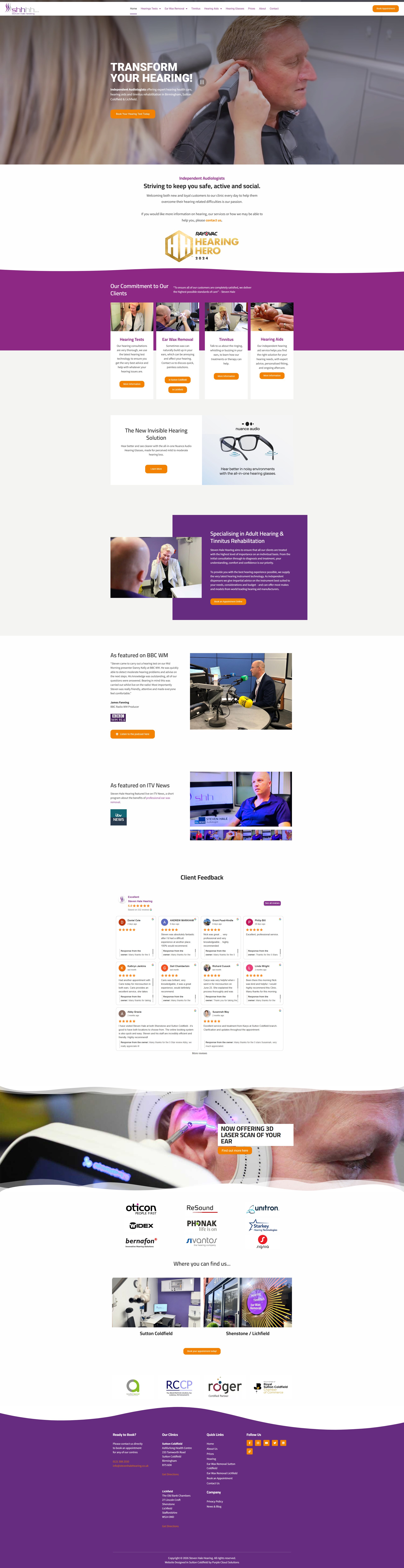 Steven Hale Hearing website