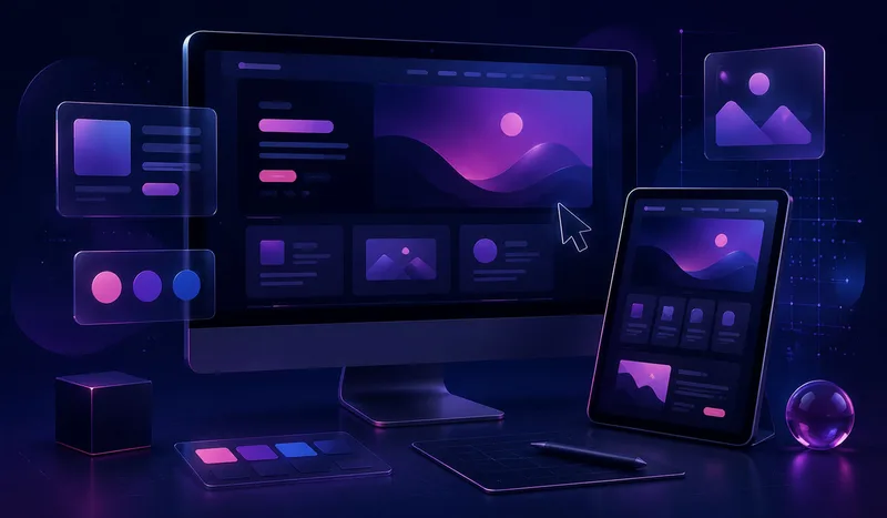 Professional website design displayed on desktop and mobile screens